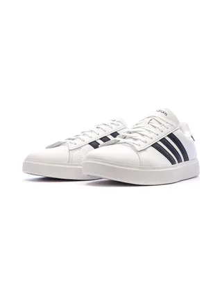 Baskets Blanches/Noires Homme Adidas Grand Court 2.0 6
