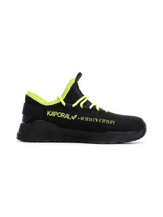 Baskets Noir/Jaune Garçon Kaporal Dofini 2