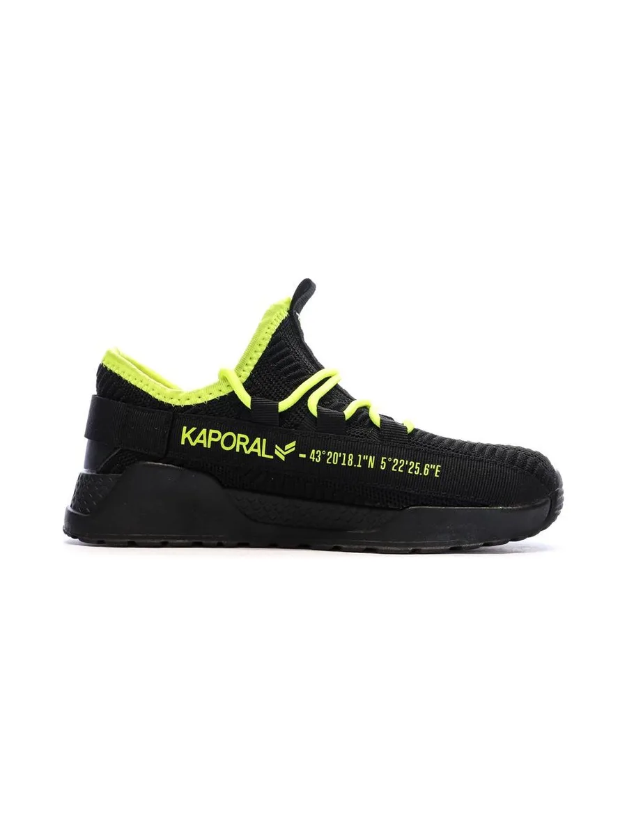 Baskets Noir/Jaune Garçon Kaporal Dofini 3