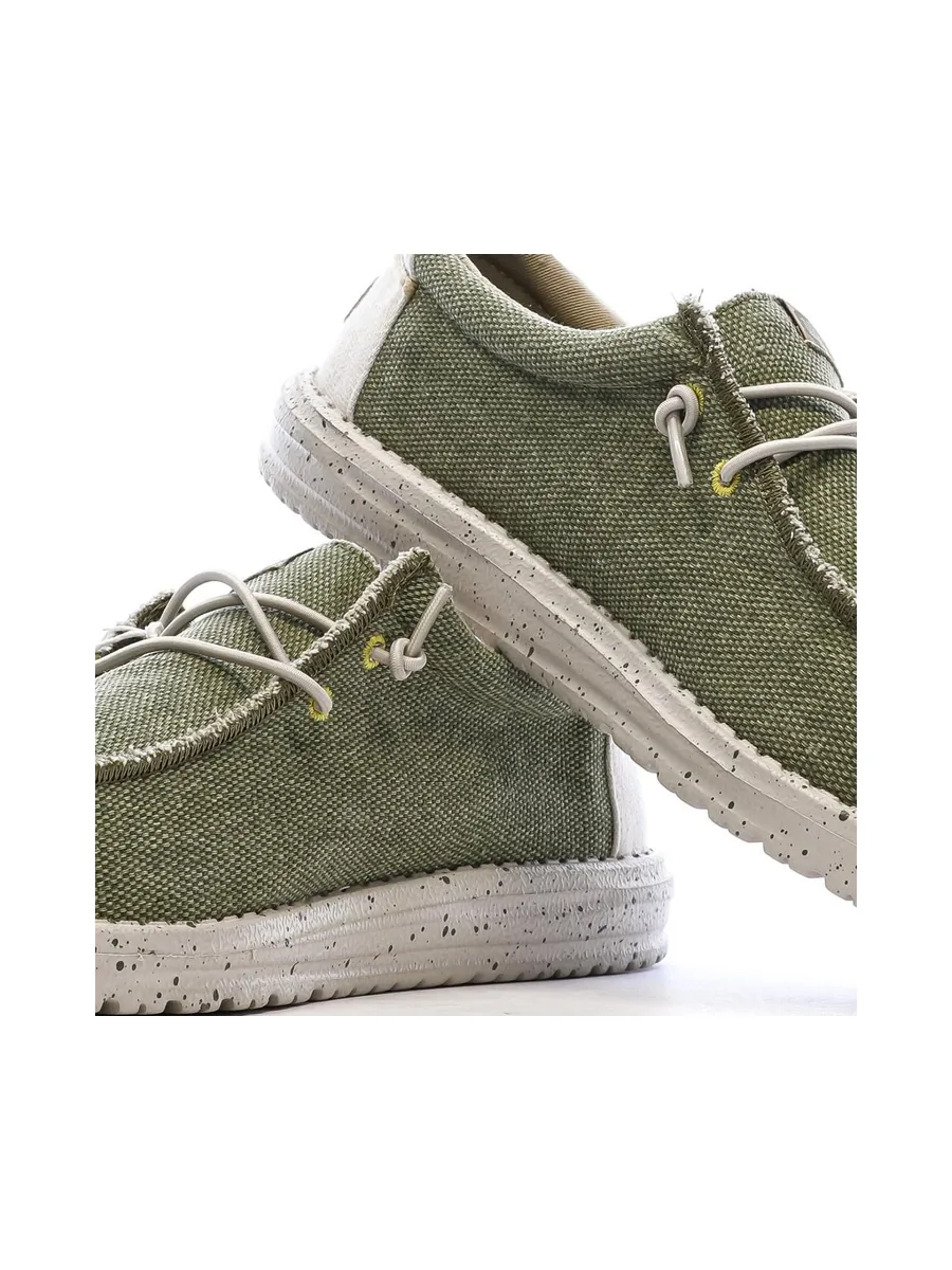 Chaussures Vert Homme Hey Dude Olive 8