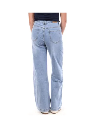 Jean Droit Bleu Femme Monday Premium BLE 2