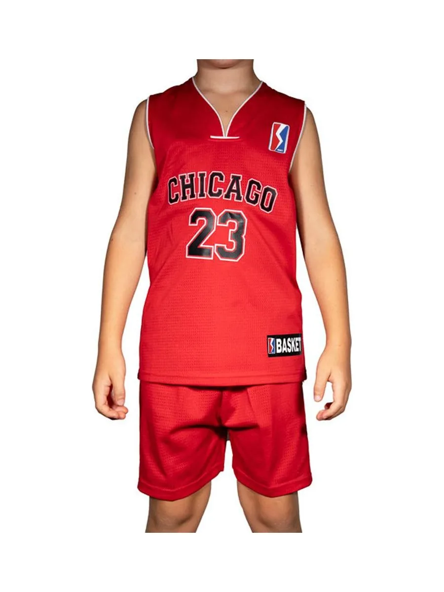 Chicago Bulls Ensemble de basketball Rouge/Noir Enfant Sport Zone 2