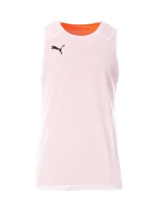 Débardeur Blanc/Orange basketball Homme Puma Réversible 4