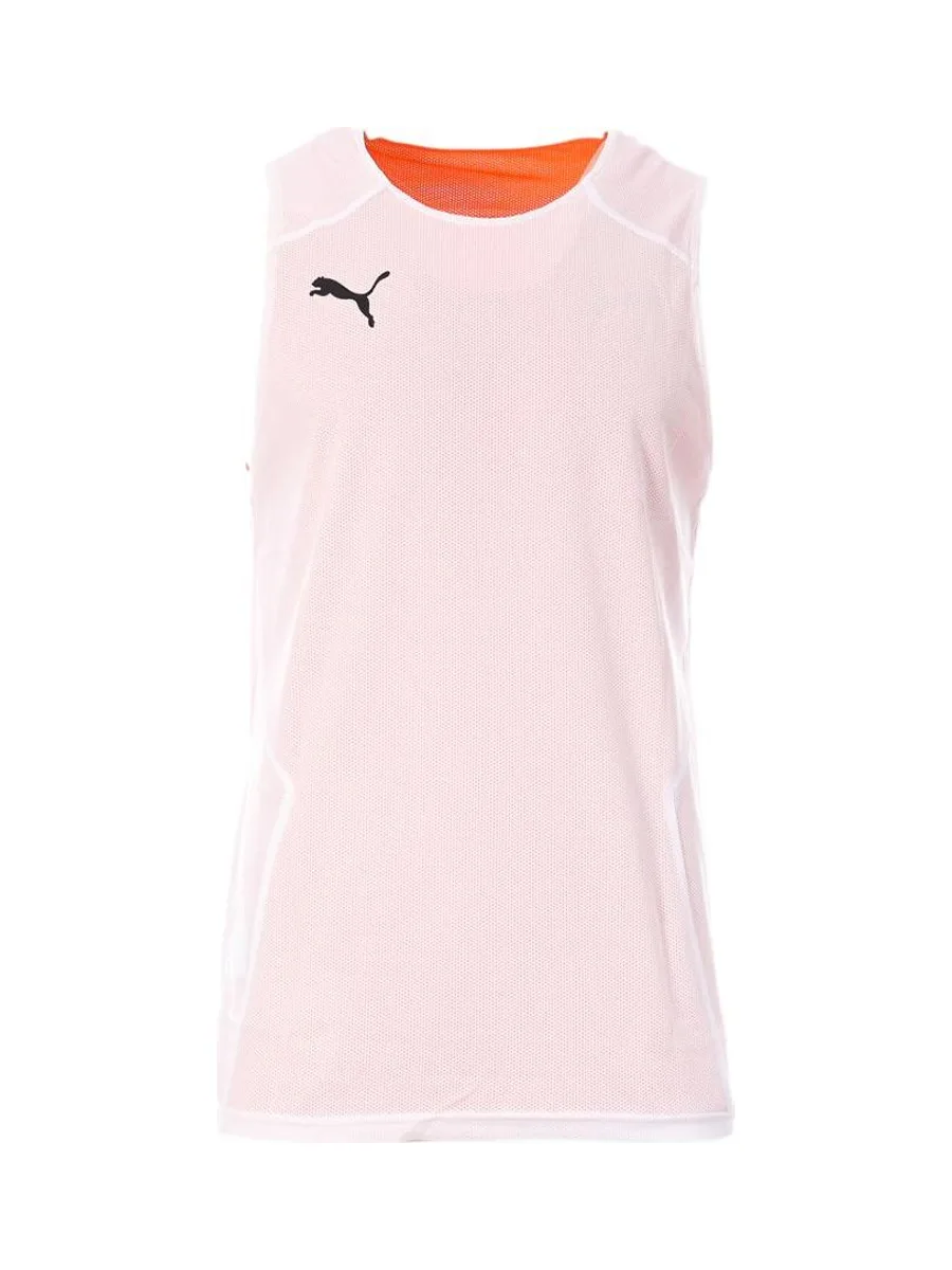 Débardeur Blanc/Orange basketball Homme Puma Réversible 5