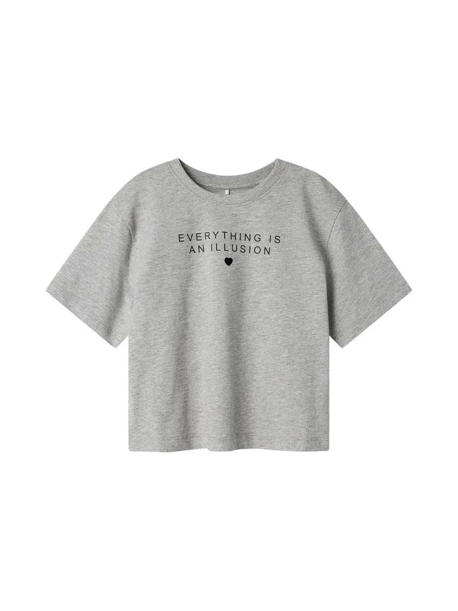 T-shirt Gris Fille Name it Fostinna 2