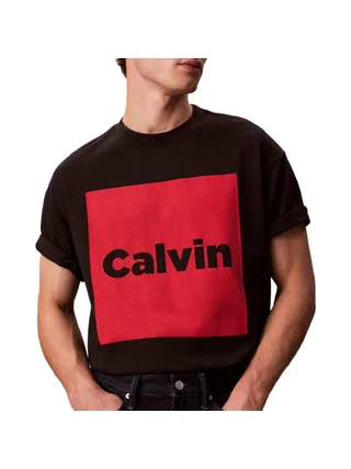 T-Shirt Noir/Rouge Homme Calvin Klein Jeans LV04RD813G 1