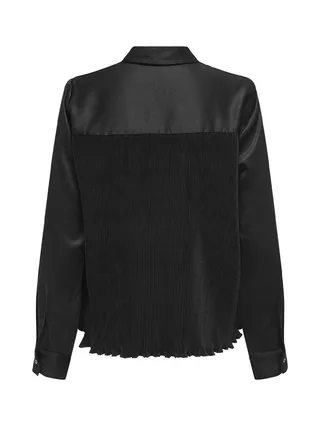 Chemisier Noir Femme Only Plisse 2