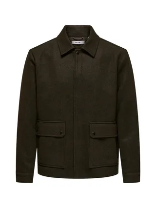 Veste Marron Homme Only & Sons Ponnor 1