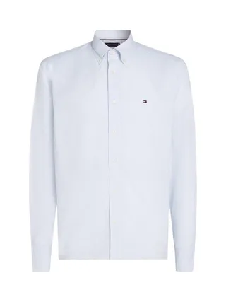Chemise Blanche/Bleu Clair Homme Tommy Hilfiger Flex 1