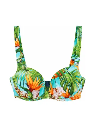 Haut de Maillot de bain Turquoise/Vert Femme Grain de Sable Naia 1