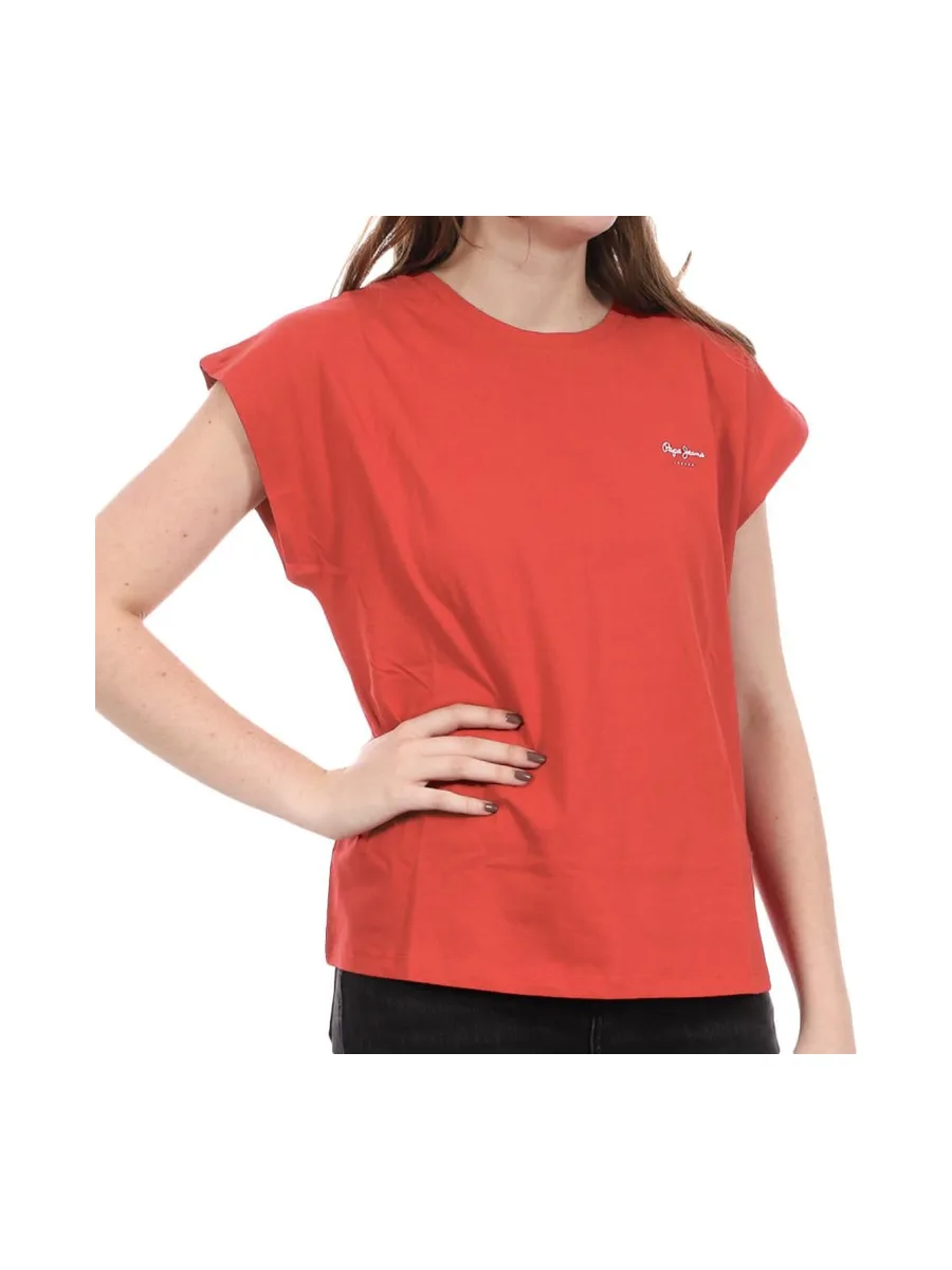 T-shirt Rouge/Orange Femme Pepe jeans Bloom 1