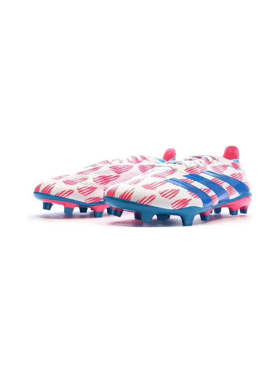 Chaussures de football Blanc/Bleu/Rose Homme Adidas Predator League 7