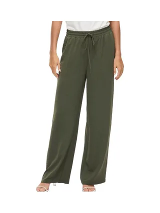 Pantalon fluide Vert Femme Vila Josa 1