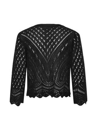 Cardigan Noir Femme JDY Sun 3/4 Cropped 3