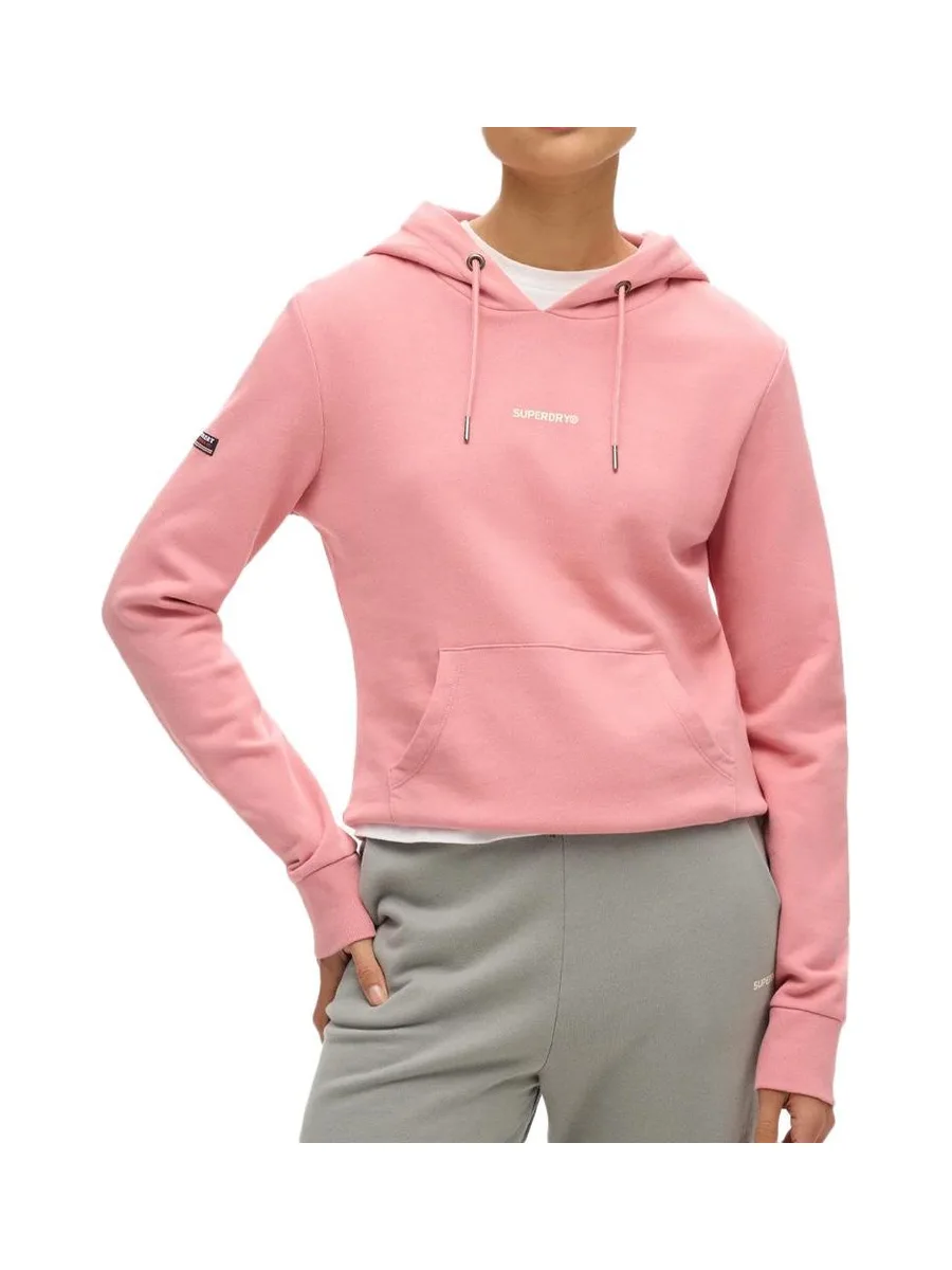 Sweat à Capuche Rose Femme Superdry Plain Hood 1