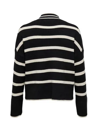 Pull Noir/Beige Femme Only Libi 3