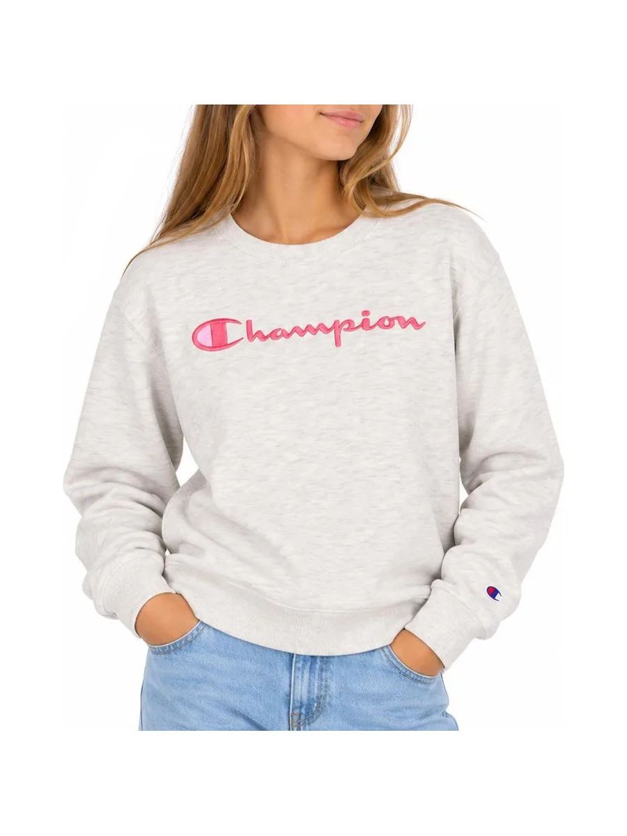 Sweat Gris Fille Champion Signature Crew 2