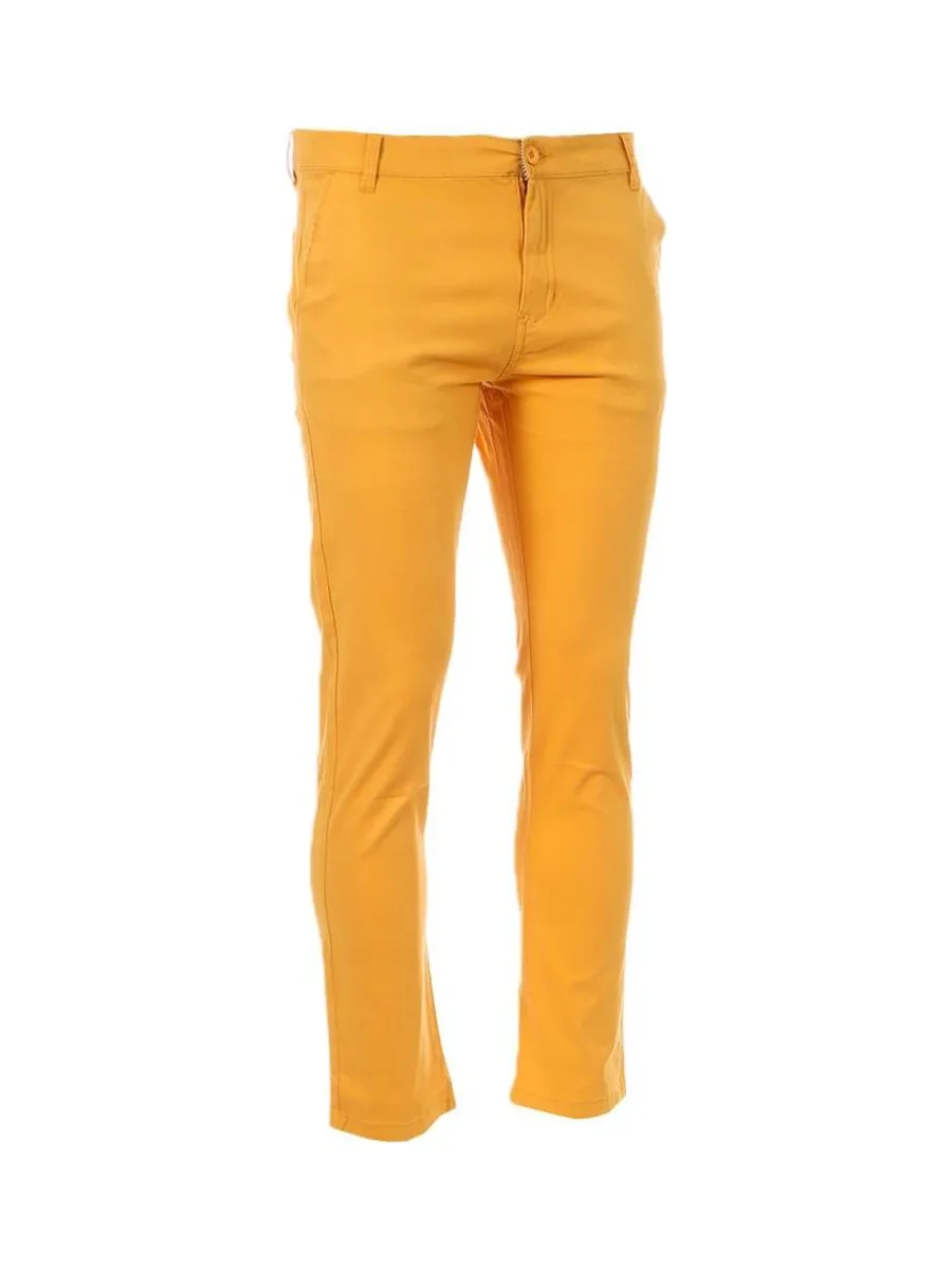 Chino Jaune Moutarde Homme Redskins Tall Chino 2