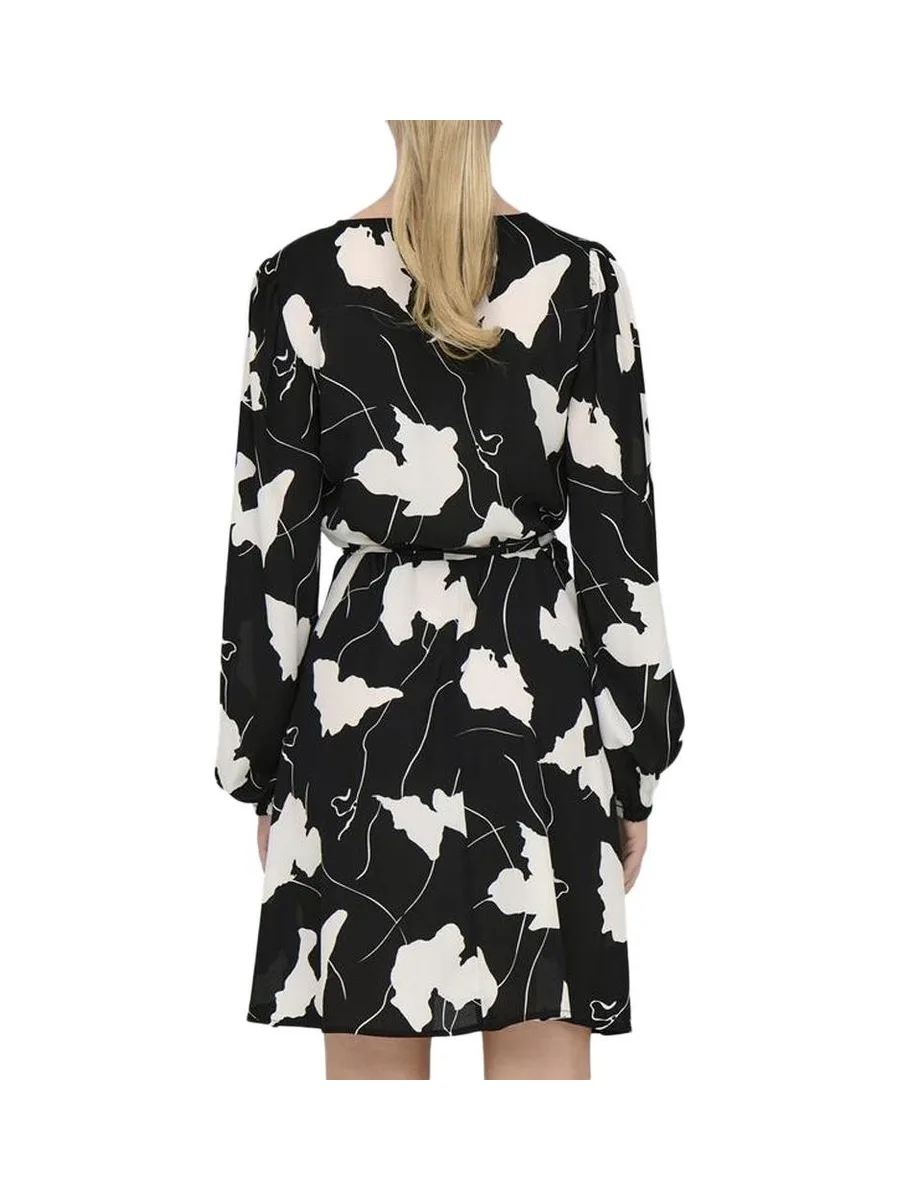 Robe Noir/Blanche Fleurs Femme JDY Base 3