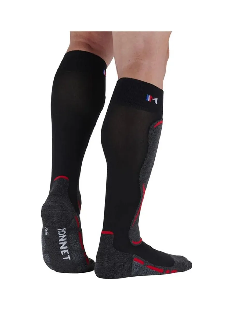X1 Paire de Chaussettes Noir/Rouge Mixte Mi Ba Access 3