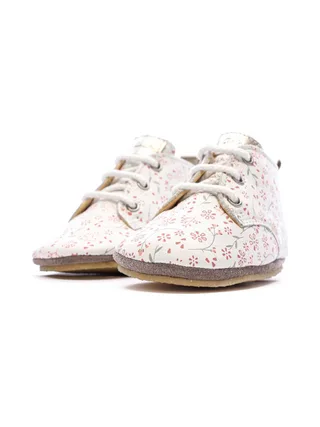 Chaussons Blanc à Fleurs Fille Aster Layas 6