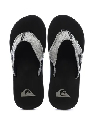 Tongs Noir/Gris Quiksilver Monkey Abyss 3