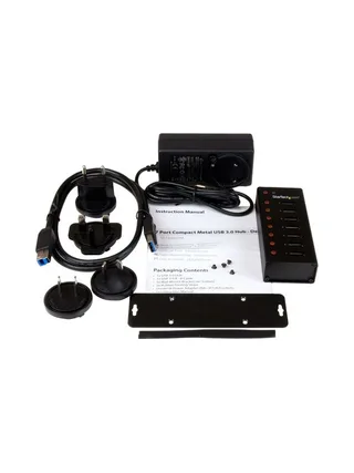 7 Port USB 3.0 Hub - Desktop/Wall-Mount 5
