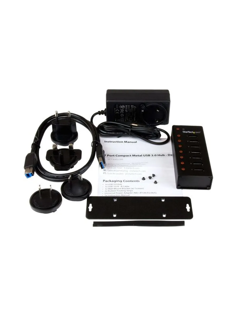 7 Port USB 3.0 Hub - Desktop/Wall-Mount 5