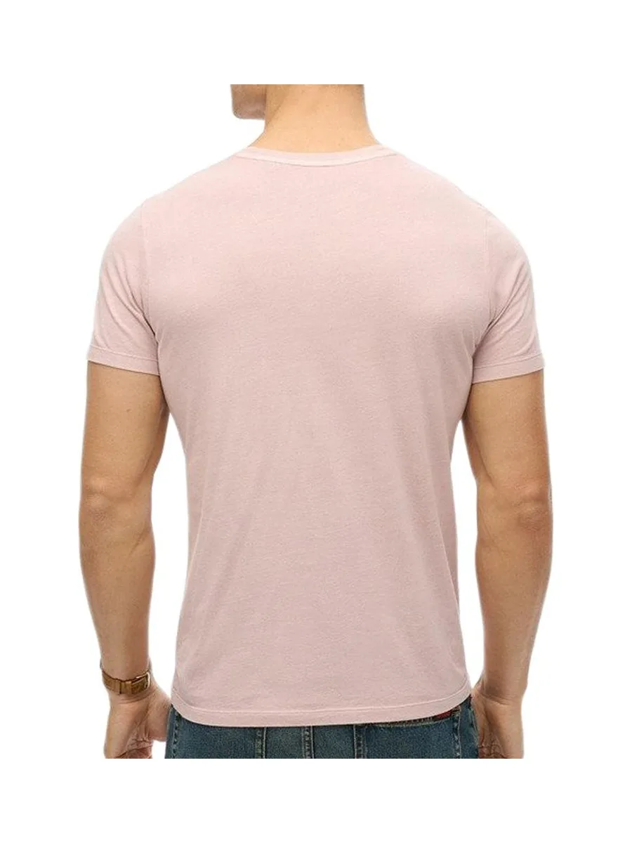 T-Shirt Rose Homme Superdry Classic Essential 3