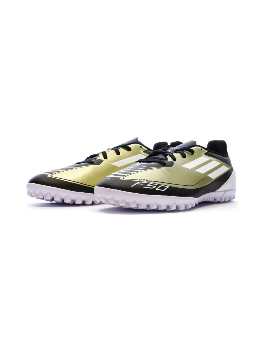 Chaussures de Foot Doré/Noir Homme Adidas F50 Club TF Messi 7