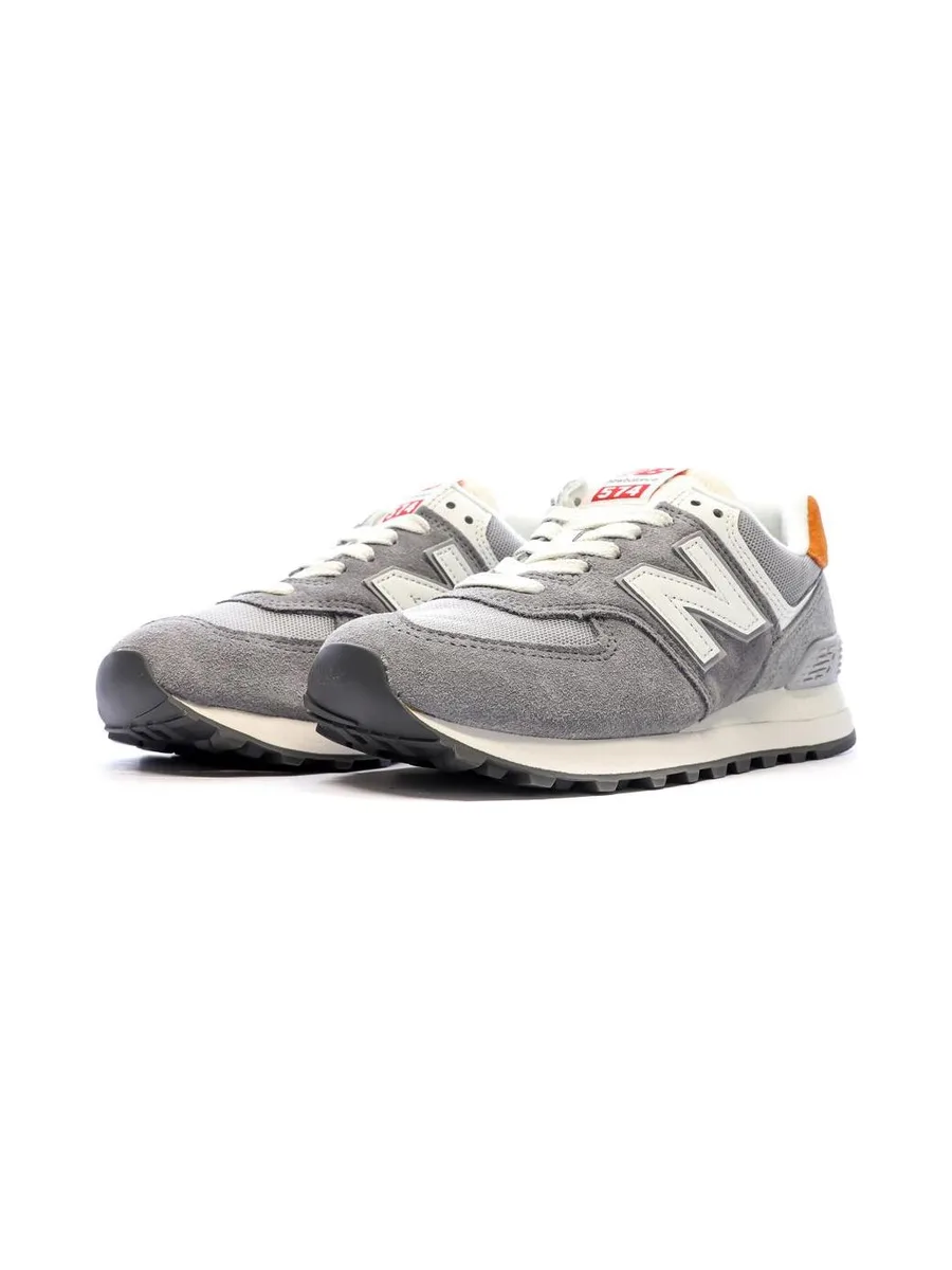ML574 Baskets Gris/Orange Garçon New Balance 7