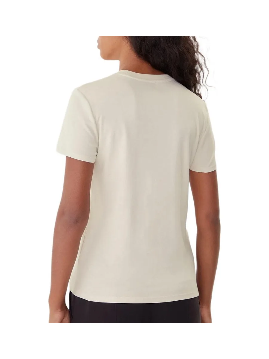T-Shirt Beige Femme Calvin Klein Jeans Supima 2