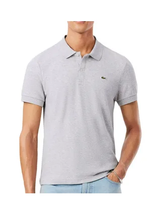 Polo Gris Homme Lacoste Regular Fit Pima 1