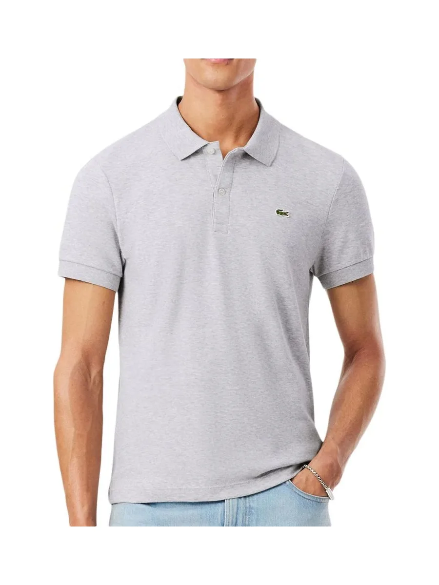 Polo Gris Homme Lacoste Regular Fit Pima 2