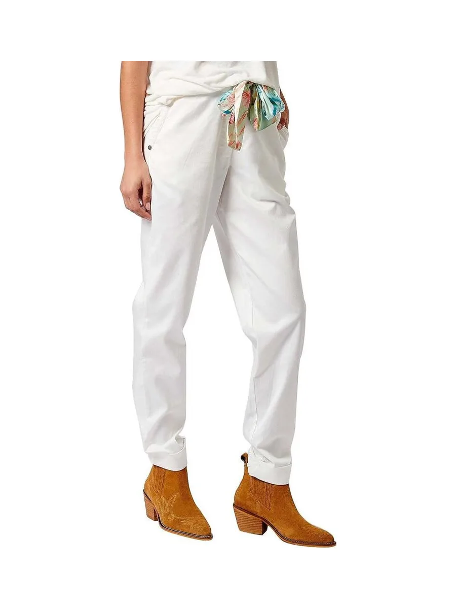 Pantalon fluide Blanc Femme Kaporal CECIL 2