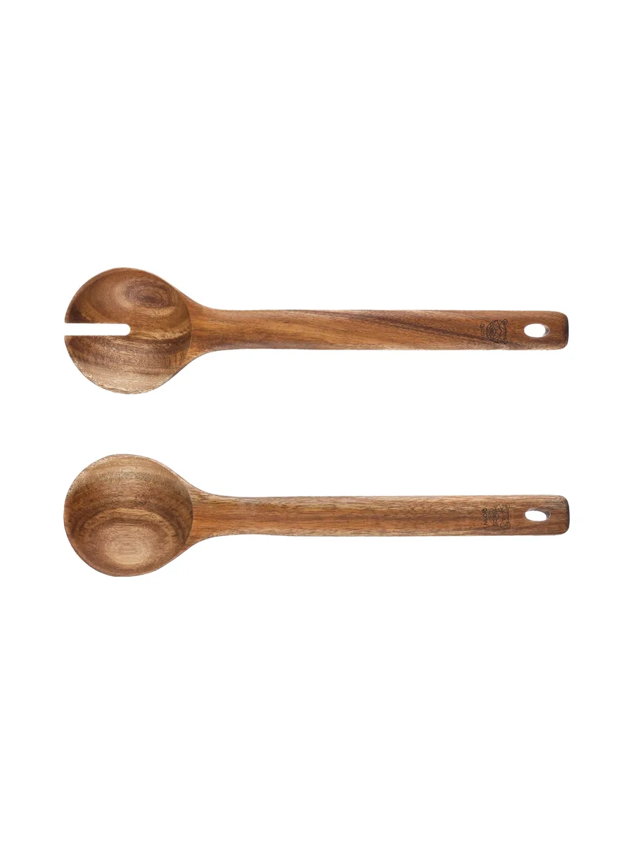 Couverts à salade en bois d'acacia OLLE 1