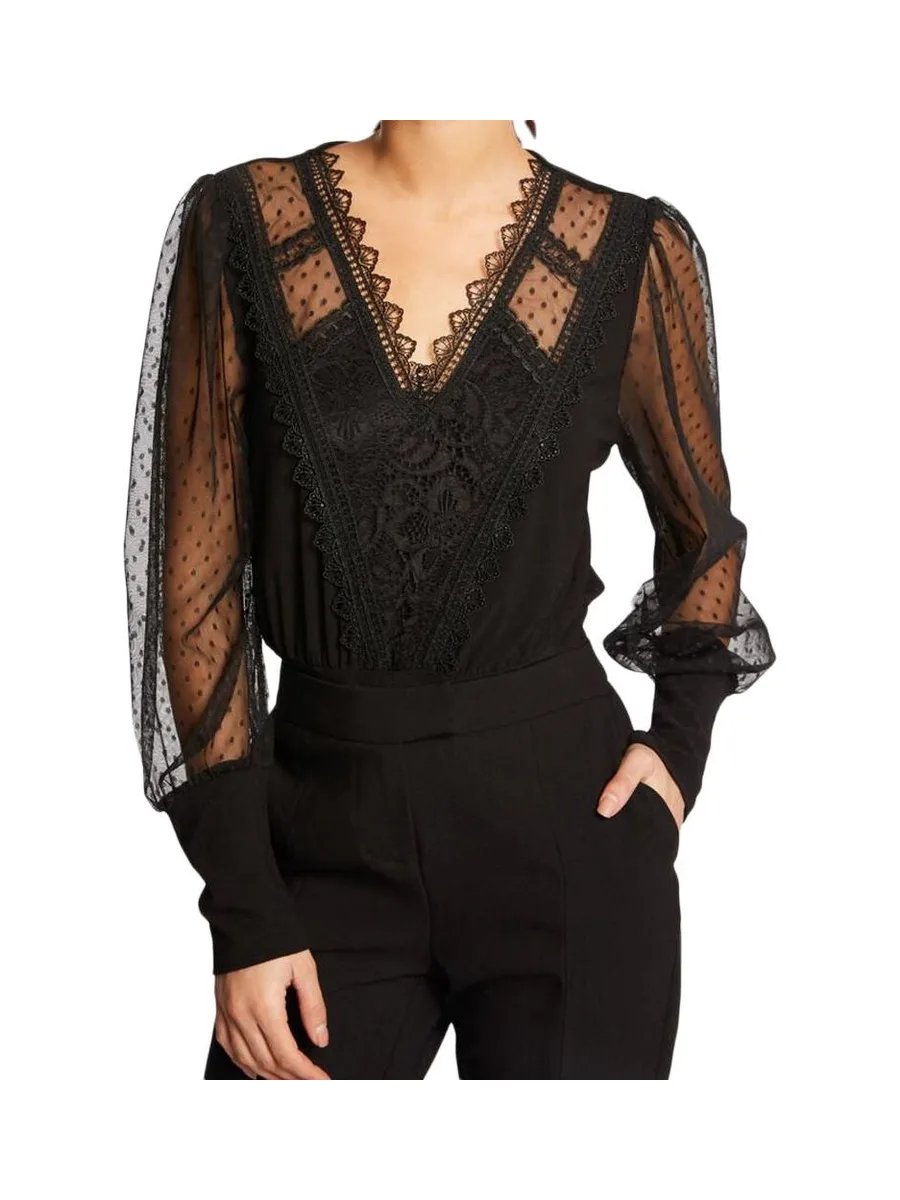 T-Shirt Manches Longues Noir Femme Morgan TAGADA 1