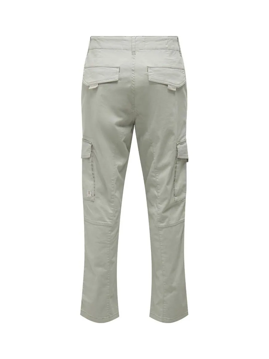Pantalon Cargo Gris Clair Homme Only & Sons Dean 3