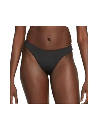 Bas de maillot de bain Noir/Rose Femme Nike Reversible 2