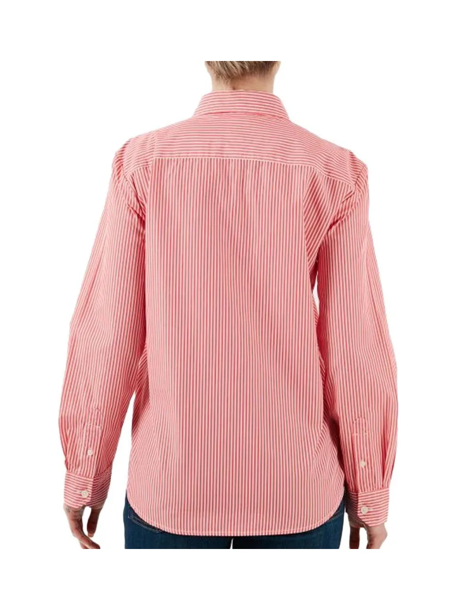 Chemise Rayure Rouge Femme Tommy Hilfiger Pinstripe 3