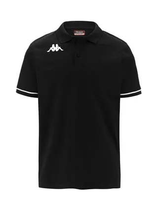 Polo de Rugby Noir Garçon Kappa Barli 1