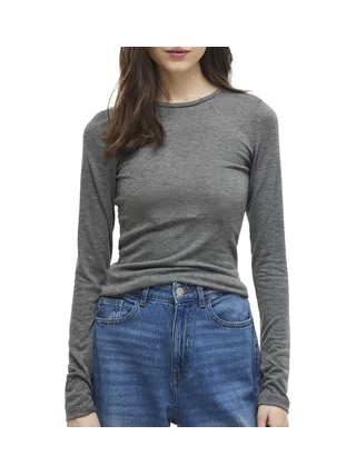 T-Shirt Gris Femme Vila Nellie 1