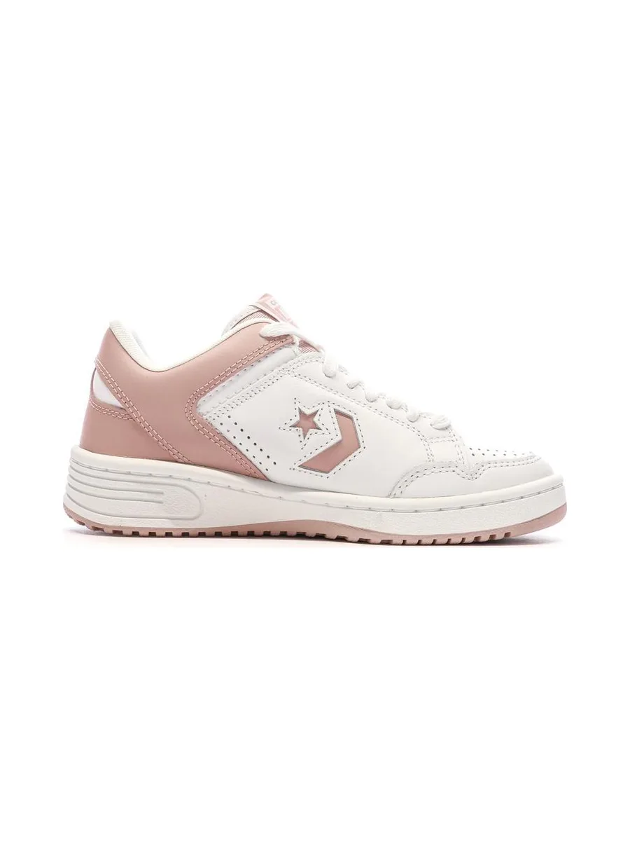 Baskets Blanches/Roses Mixte Converse Weapon 3