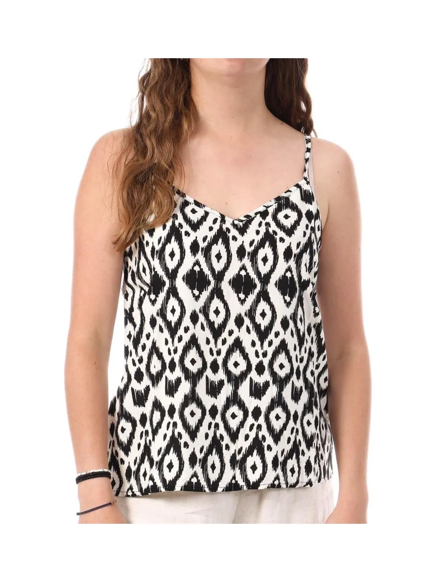 Débardeur Blanc/Noir à Motifs Femme Only Nova Life Paris 2