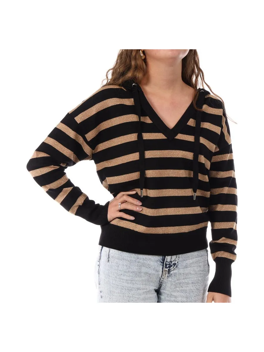 Pull Noir/Doré Femme Morgan Ballo 2