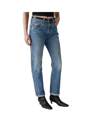 Jean 501 Bleu Femme Levi's Original 12501 1
