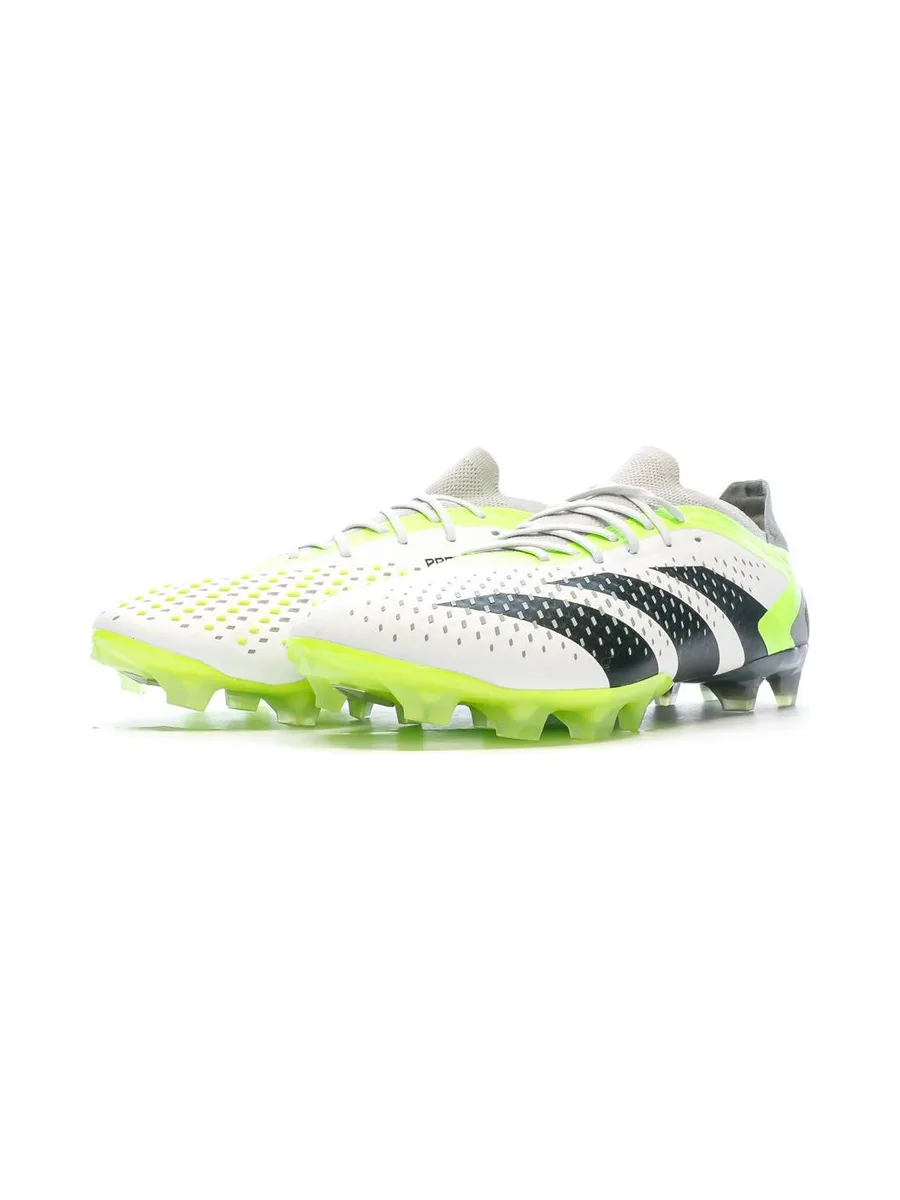 Chaussures de foot Blanc/Vert football Homme Adidas Predator Accuracy.1 L AG 7