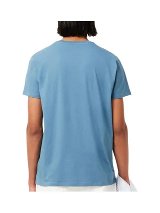 T-shirt Bleu Homme Lacoste TH6709 2