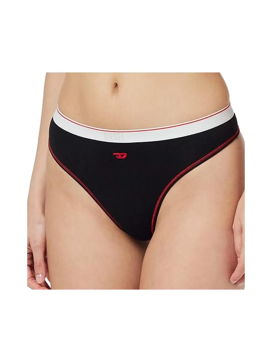 String Noir/Rouge Femme Diesel Perizoma 2