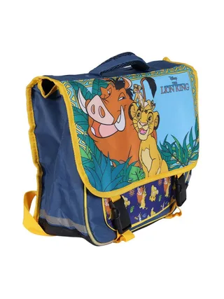 Cartable Bleu/Jaune Garçon/Fille Le roi lion 3